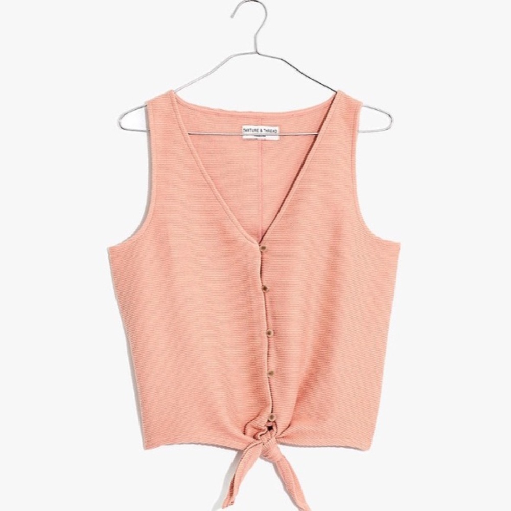 MADEWELL FRONT TIE TOP